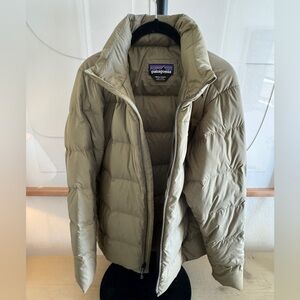 Patagonia silent down jacket with hidden hood